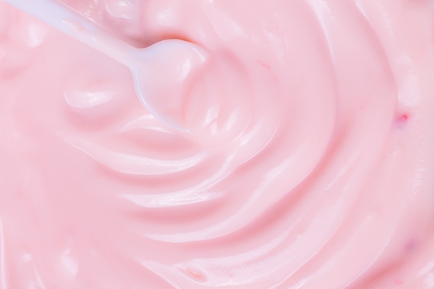 textuur roze yoghurtTextuur oppervlak van ijs