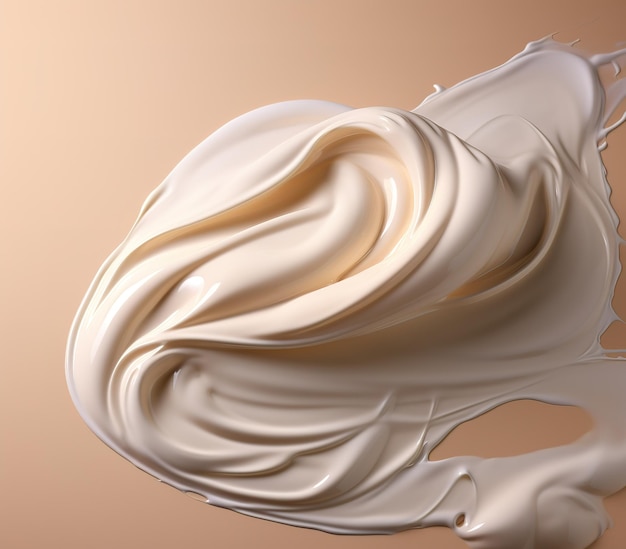 Textuur van cosmetische crème Cosmetische lotion achtergrond Creamy huidverzorgingsproduct close-up