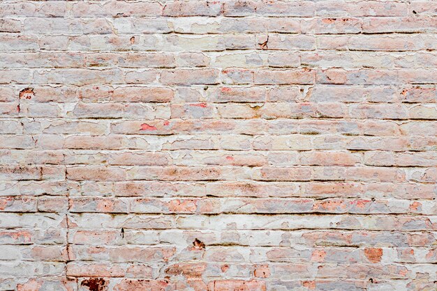 Textuur van een bakstenen muur met scheuren en krassen die als achtergrond kunnen worden gebruikt