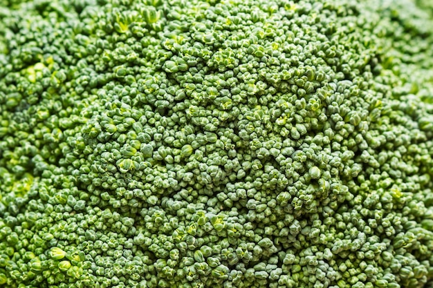 Foto textuur van een broccoli in een close-up weergave