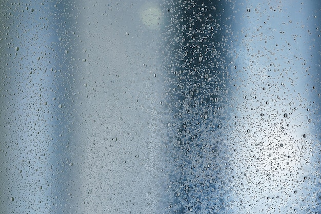 Textuur van een druppel regen op een glas natte transparante achtergrond