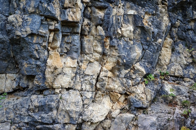Textuur van een steen, de gedouchte rots. Achtergrond, grunge textuur.