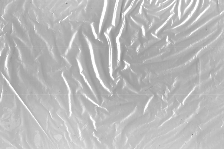 Foto textuur van gerimpelde plastic verpakking