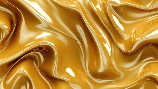 Textuur van goud abstract patroon full frame compositie op gele achtergrond
