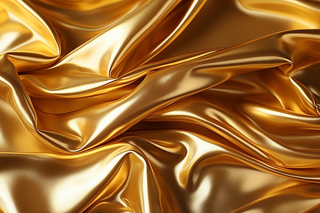 Textuur van gouden folie met gouden achtergrond