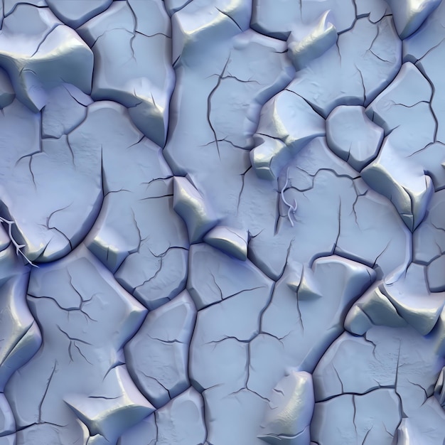 Textuur van het blauwe gebarsten oppervlak
