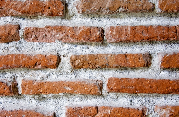 Textuur van oude muur van rode baksteen