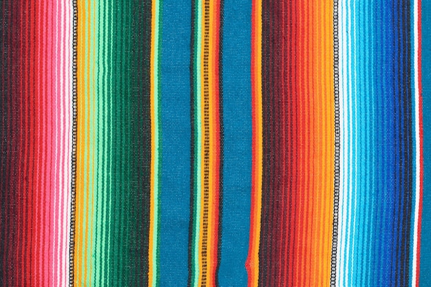 Textuur van sarape of zarape traditioneel Mexicaans textiel