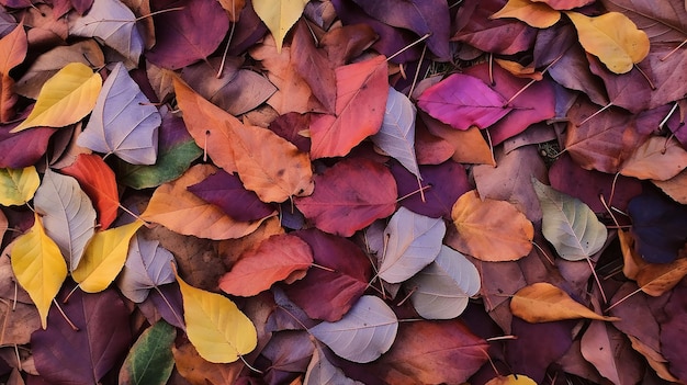 textuur veelkleurige gevallen bladeren spectrum tegels abstracte heldere herfst achtergrond gevallen bladeren