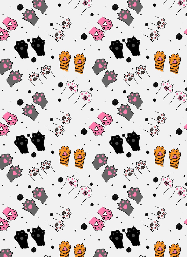 Photo tggs cat lover paper pack orange pattern