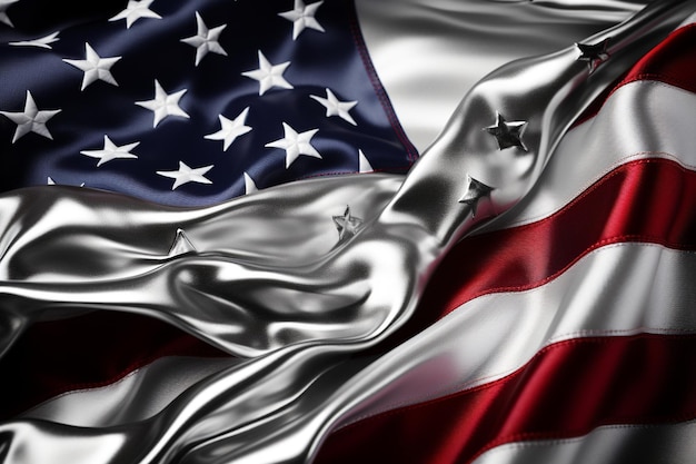 th of july silver background