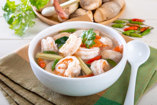 Thai chili Tom yam soup