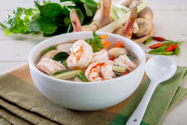 Thai chili Tom yam soup