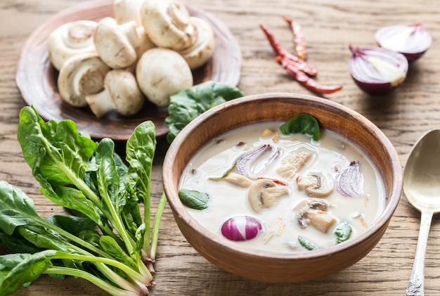 Thai coconut cream soup