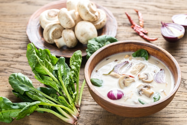 Thai coconut cream soup