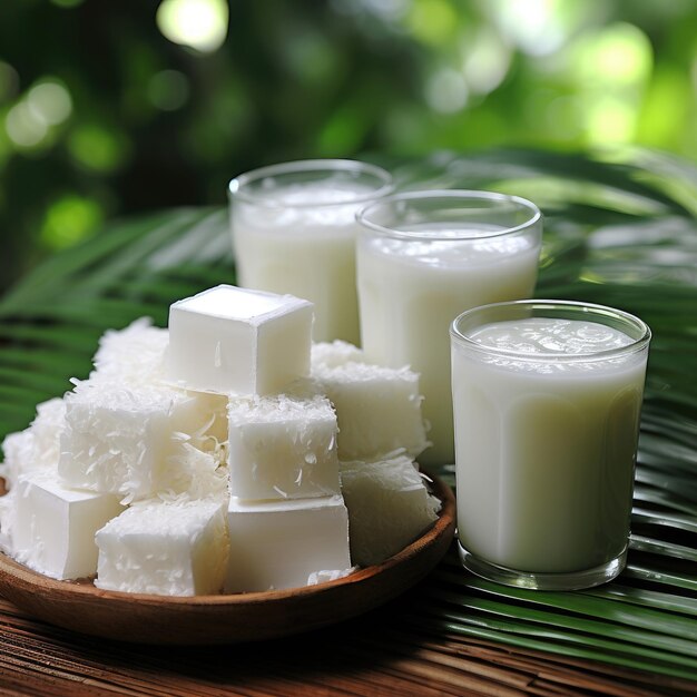 Thai Coconut Pudding Khanom Krok Bitesized coconut custard cakes Thai Snack