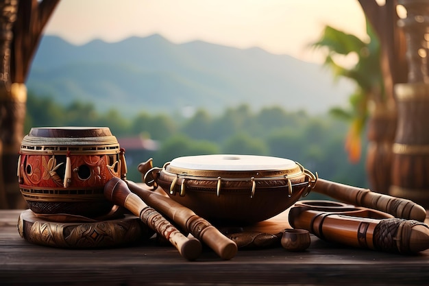 Thai culture music traditional Thai musical instruments authentic Thai music performance cultural