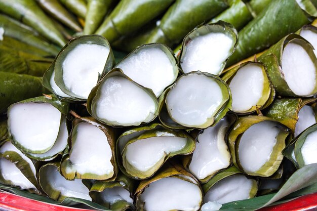 Thai dessert with coconut milk