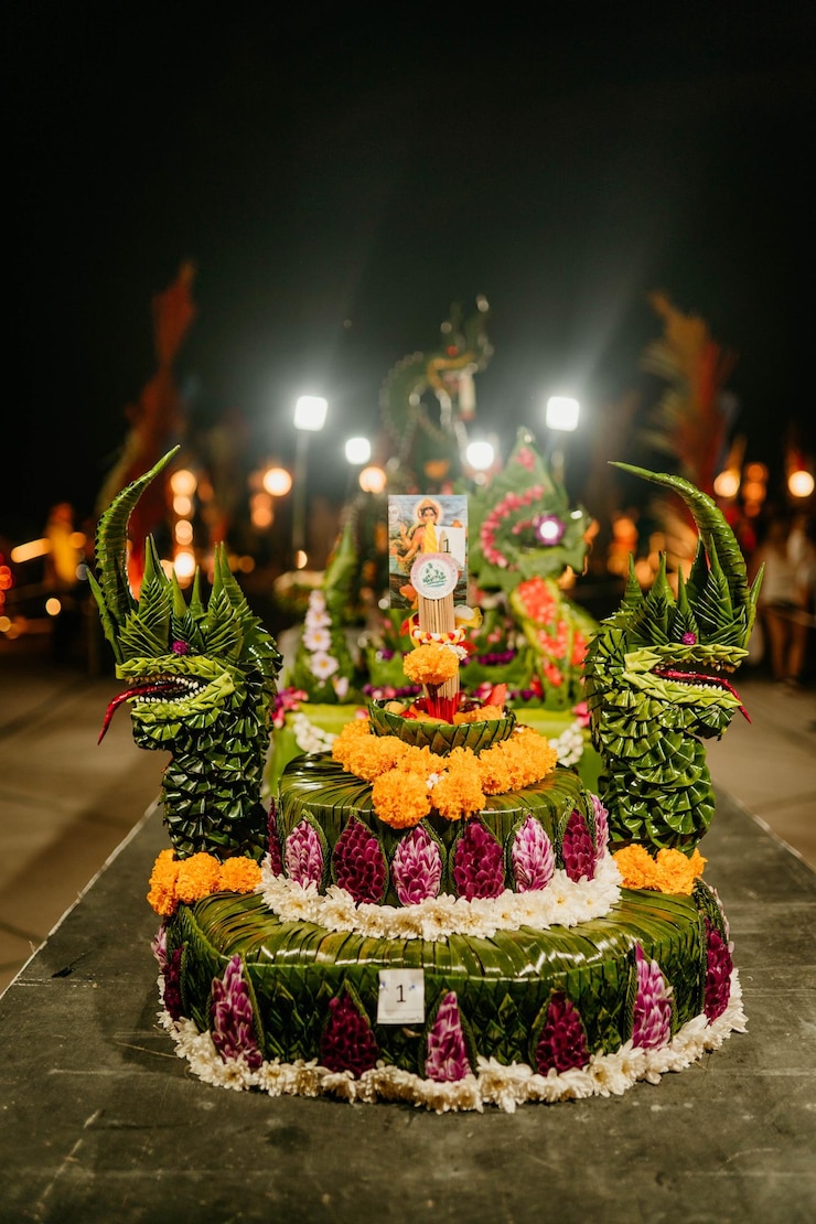 फोटो thai flower cake