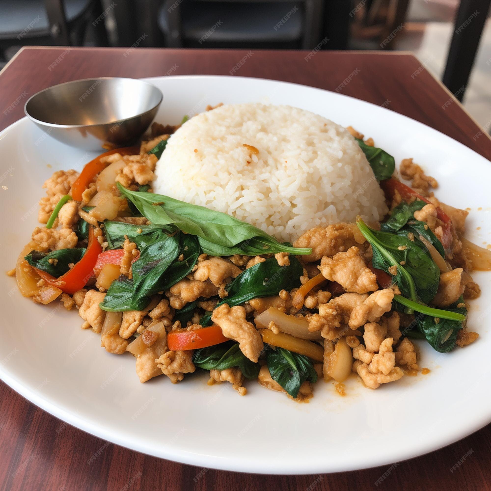 Premium AI Image Thai Food Pad Ka Pow premium-ai-image-thai-food-pad-ka-pow