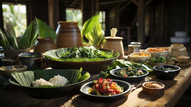 Thai food typical dishes of Thailand