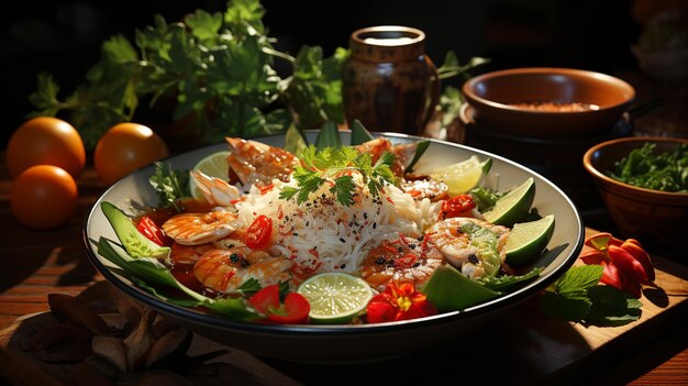 Thai food typical dishes of thailand