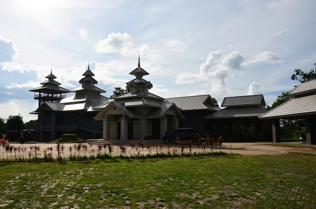 Thai Japanese Friendship Memorial Hall of Khun Yuam Japans oorlogsmuseum uit de Tweede Wereldoorlog voor Thaise mensen en buitenlandse reizigers reisbezoek en leren in het Khun Yuam-district van Mae Hong Son Thailand