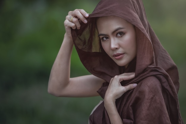 Thai local woman, Countryside of Thailand