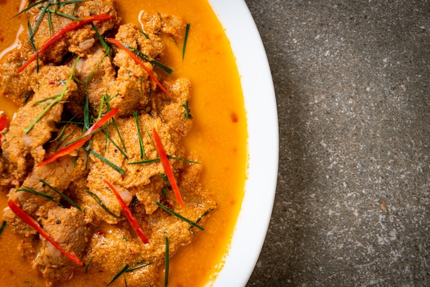 Thai Meal Kit panang curry with pork, Thai food style