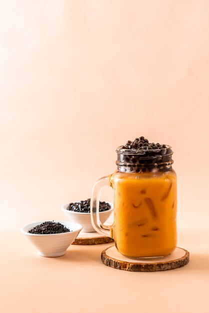 Thai Milk Tea with Bubbles