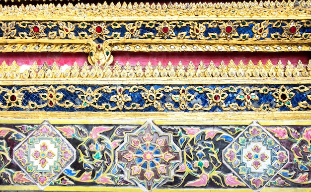 Thai pattern art wall ,texture background