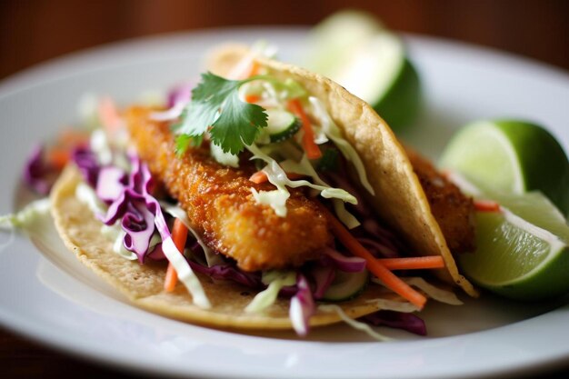 Thai Peanut Tempeh Tacos with Crunchy Slaw