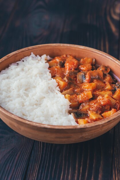 Foto curry rosso tailandese