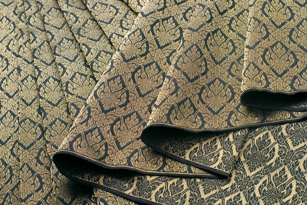 Photo thai silk pattern and design