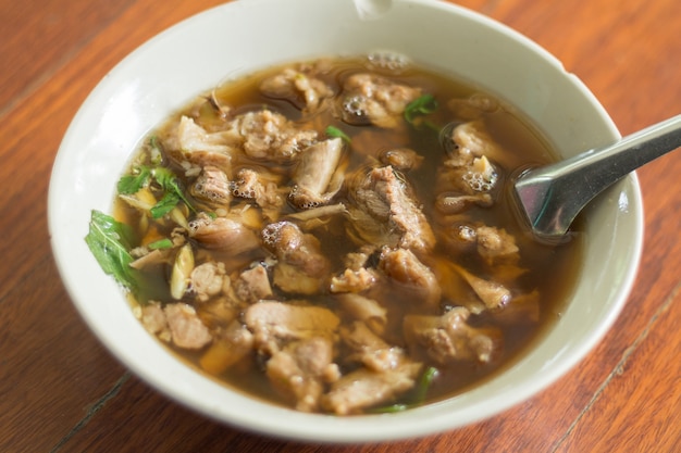 Thai Spicy And Sour Soup Of Beef Entrails