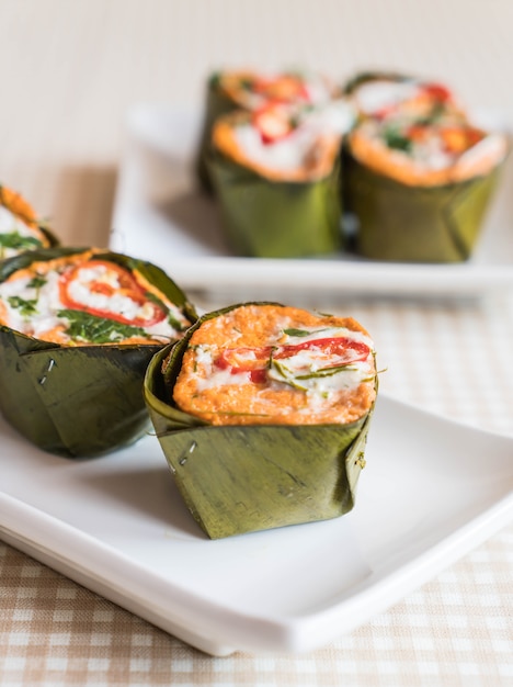 thai steamed curried fish