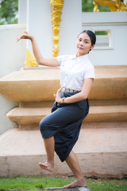 Thai style dances are very beautiful.