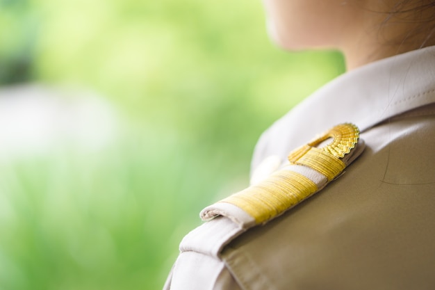 Thai teachers in official uniform