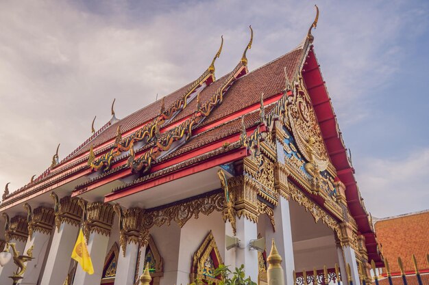 Thai temple in Phuket Town Wat Mongkolnimit
