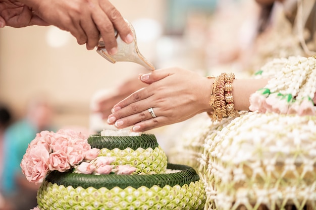 Thai traditional  wedding decorations 