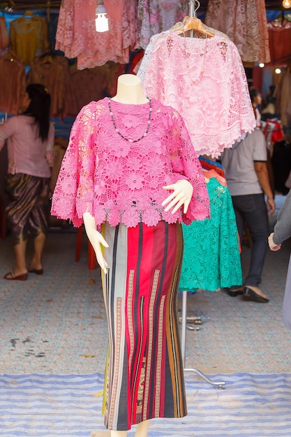 Thailand clothing sold in the market