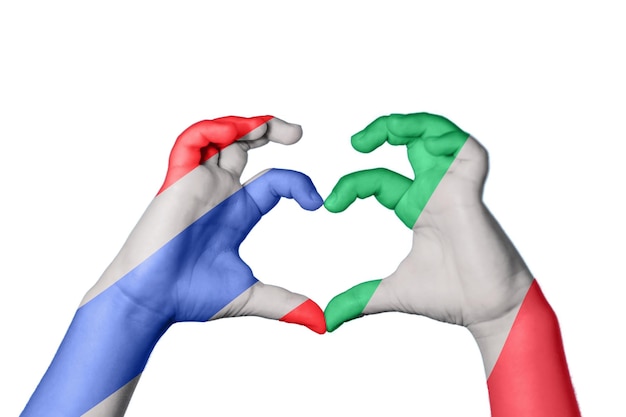 Thailand Italië Hart Handgebaar om een hart te maken