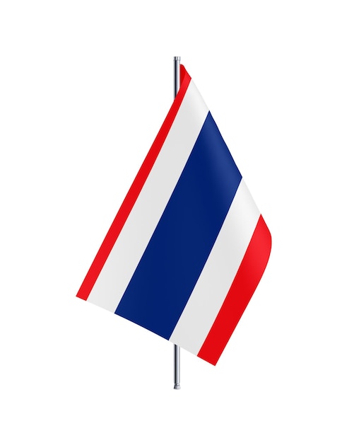 Photo thailand official flag 3d illustration