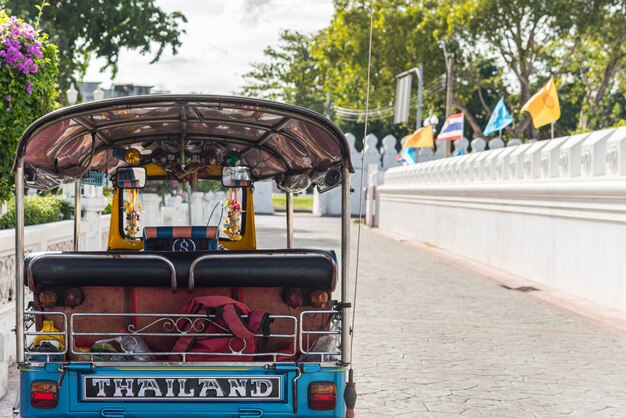 Thailand Tuk-Tuk taxi is a tricycle