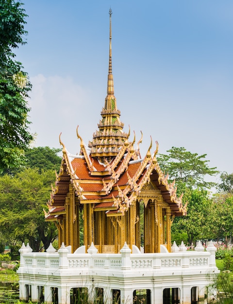 Thais paviljoen in het openbare park van Suanluang RAMA IX