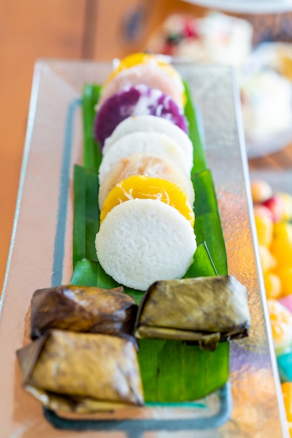 Foto thais traditioneel dessert