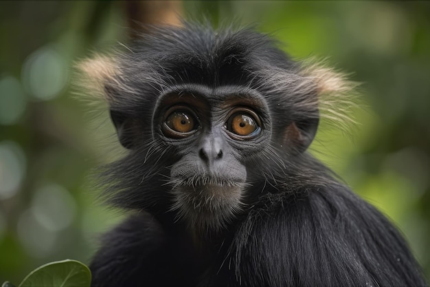 Thaise Gebrilde Langur Duistere Bladaap