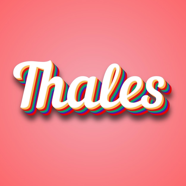 Photo thales text effect photo image cool