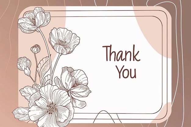 Thank you card greeting card