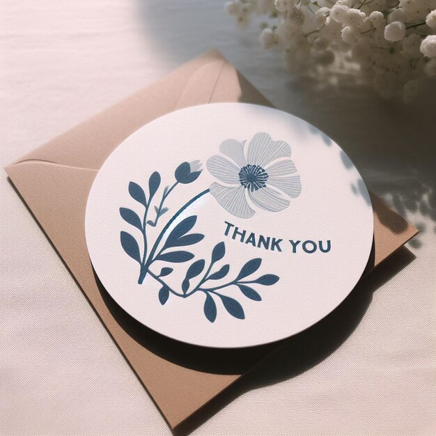 thank you card mockup